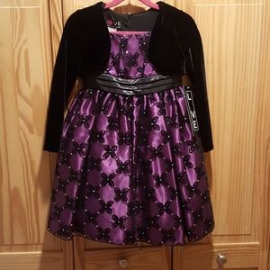Black and Purple Girls Dress